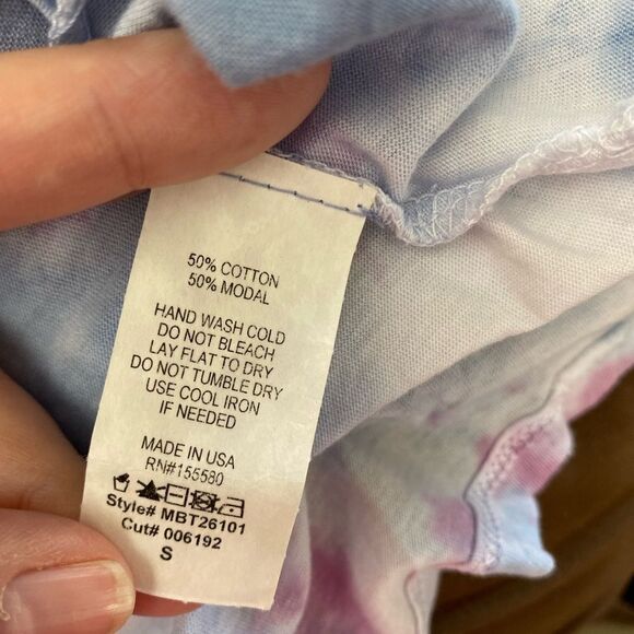 NWT Maronie tie dye crop top S 50% cotton - Picture 7 of 8